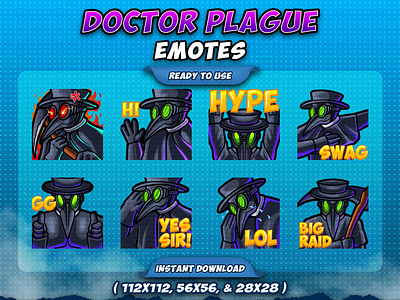 DOCTOR PLAGUE TWITCH EMOTES