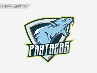 Panthers Logo blue character design esports logo esportslogo green head logo head mascot illustration illustrations light blue logo mascot personal vector