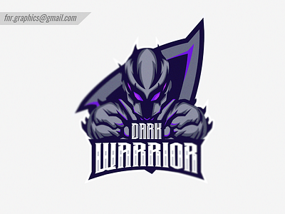 Dark Warrior character dark design esport esports esports logo esports mascot esportslogo head logo head mascot illustration illustrations logo mascot mascot logo purple vector warrior