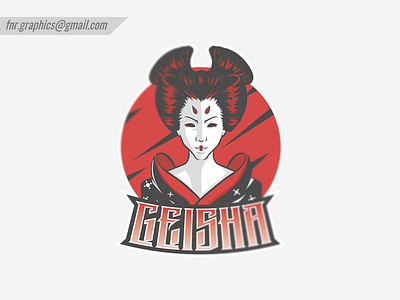 Geisha Esport Logo character design esport esports esports logo esports mascot esportslogo fnr graphics gaming gaming logo geisha head logo head mascot illustration illustrations japan japan culture mascot mascot logo vector