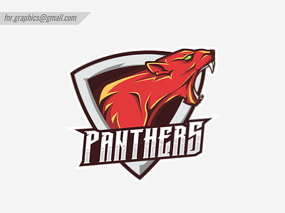 Panthers Esports Logo (Red Version) aggressive logo brown character dark design esport esports esports logo esports mascot esportslogo head logo head mascot illustration illustrations logo mascot mascot logo panthers red vector