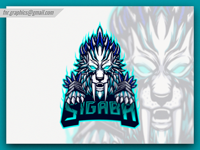 Sigaba Esport Logo aggressive logo branding character esport esports esports logo esports mascot esportslogo head logo head mascot illustration light blue lion lion head lion king lions logo mascot mascot logo vector