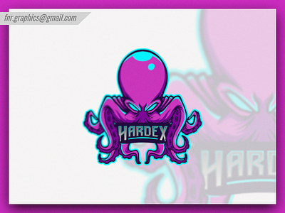 Hardex Esport Logo aggressive logo character design esports esports logo esports mascot esportslogo head logo head mascot illustration illustrations light blue mascot mascot logo octopus octopus gaming octopus logo octopus mascot octopus vector vector