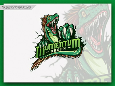 Momentum Break 2 Esport Logo character design dino logo dino mascot esports esports logo esports mascot esportslogo head mascot illustration illustrations mascot mascot logo raptors raptors logo raptors mascot t rex toronto toronto raptors vector