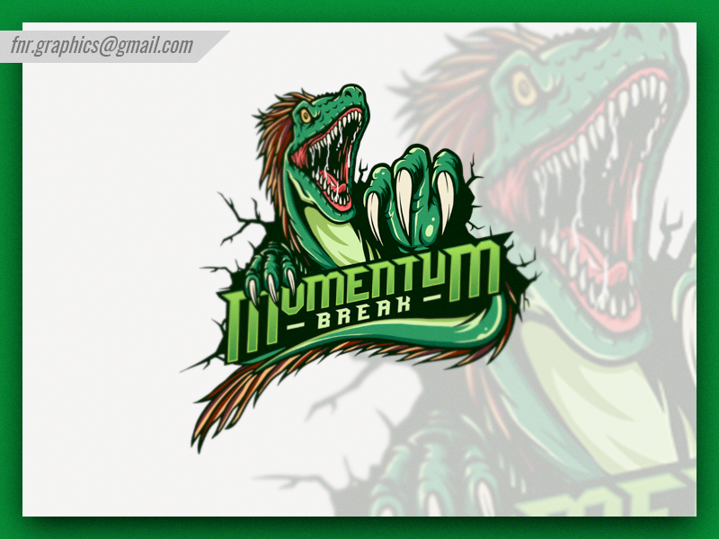 Momentum Break 2 Esport Logo design head mascot mascot logo esports mascot esports logo illustration mascot esportslogo esports vector illustrations character toronto raptors dino mascot dino logo t rex toronto raptors logo raptors mascot raptors