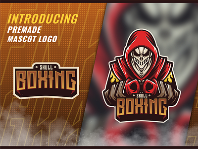 Skull Boxing Premade Esport and Mascot Logo