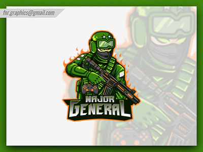 Major General Esport and Mascot Logo