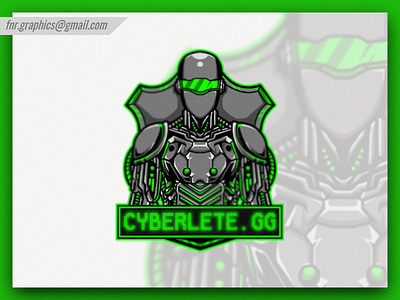 Cyberlete Robot Cyber Mascot and Esport Logo character design esportslogo illustration illustrations mascot logo vector