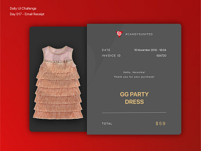 Day 017 - Email Receipt dailyui design ui vector