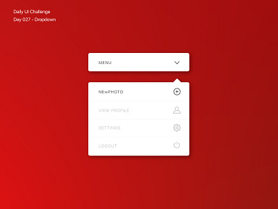Day 027 - Dropdown dailyui design ui vector