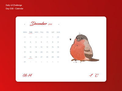 Day 038 - Calendar daily ui ui design vector