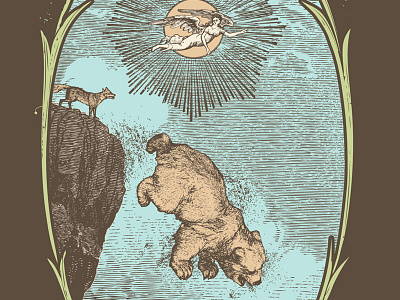 Bear's Vision of St. Agnes bear fox mewithoutyou shirt