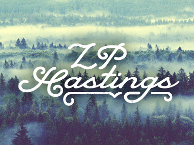 LP Hastings logo photographer romantic rustic