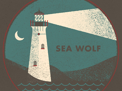 Lighthouse band shirt illustration lighthouse texture