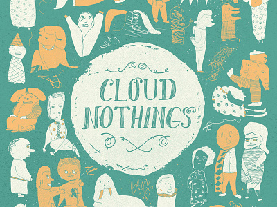 Cloud Nothings Poster collaboration gig poster