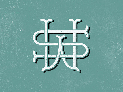 S.W. insignia logo monogram texture