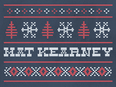 Mat Kearney Holiday Sweater band shirt cross stitch holiday