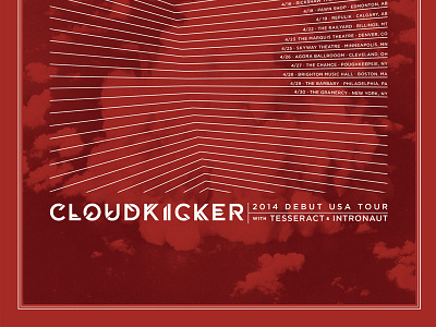 Cloudkicker Tour Poster cloudkicker tour poster