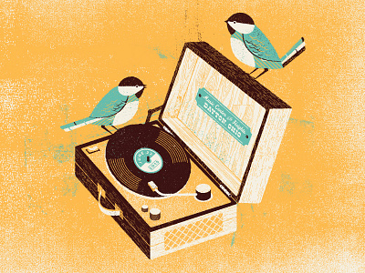 Some Birds on a Record Player