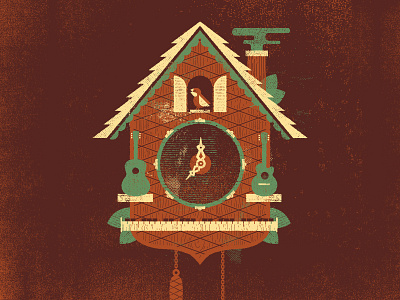 Cuckoo Clock autumn band bird clock drum fall guitar texture