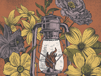"Such a Simple Thing" flowers lantern tour poster