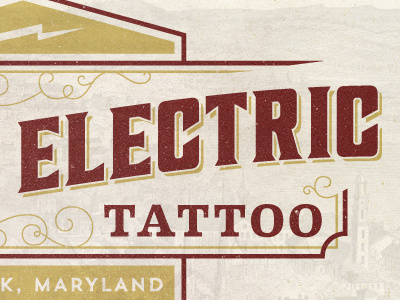 Classic Electric classic electric logo tattoo texture vintage