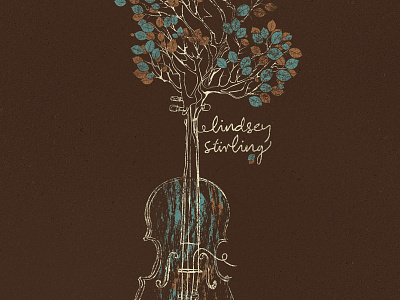 Violin Tree illustration shirt texture tree violin