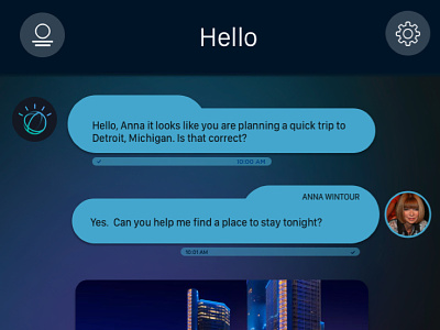 Cognitive Mobility Assistant chat bot conversational models conversational ui ux