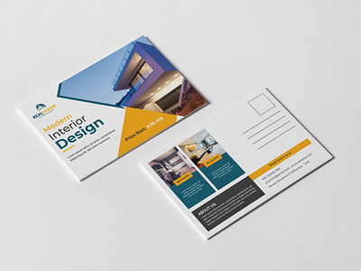Professional and Creative Real Estate Postcard Template Design
