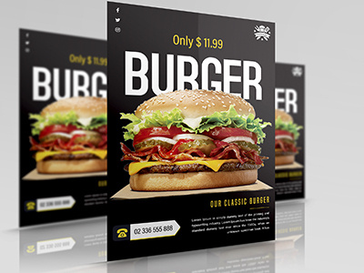 Restaurant Flyer business flyer clean design creative design elegant design flyer graphic design modern design print ready professional flyer restaurant branding