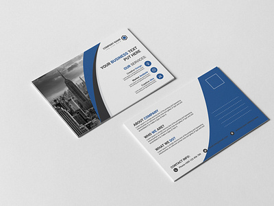 Corporate Business Post Card Design Template