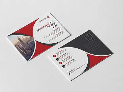 Corporate Business Post Card Design Template