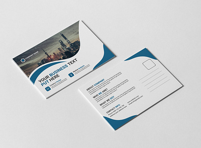 Corporate Business Post Card Design Template 3d 6x4 postcard a6 brochure card display envelope greeting invitation letter mail mailing mockup post card postal postcard print print ready showcase stationery 10x15 postcard