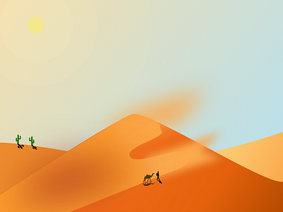 The Lone Adventurer desert theme weekend illustration