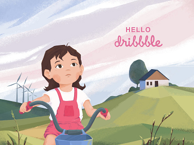 Hello dribbble! design first shot hellodribbble illustration