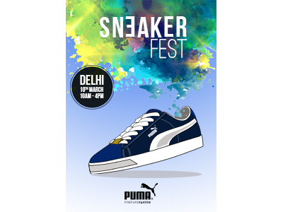 Poster for "Puma Sneaker Fest" art branding design illustration poster puma realistic2d vector vectorart