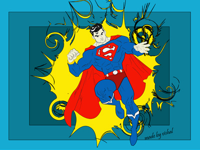 Superman illustration superman vectorart