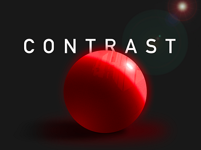 Contrast concept art dark theme design illustration minimalistic photoshop red vector