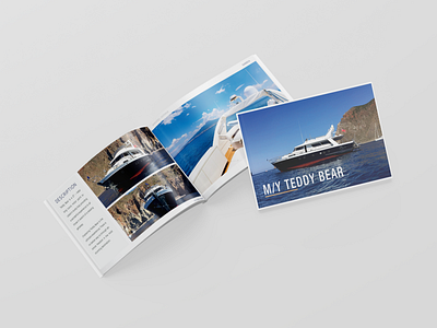 Luxury Yachts Brochure Design minimalist