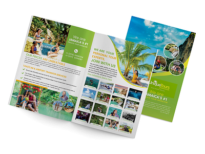 Tour and Travel Brochure agency beach boat holiday sea tour travel
