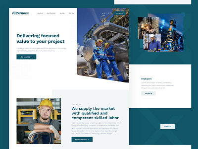 Flexforce Industrial landing page marvel marvelapp page design site design sketch sketchapp technology ui ui design ux ux design web