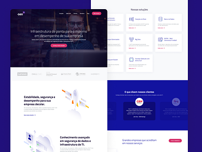 Novo site GetTI design figma landing page page design ui ui design ux ux design web design webdesign website design