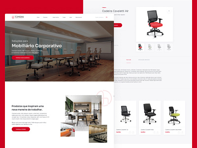 Tombini Móveis Corporativos figma landing page page design ui ui design ux ux design webdesign website design