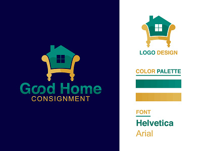 Modern Furniture Home Logo Design