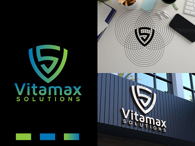 Vitamax | Initial Letter VS  | Logo & Brand Identity