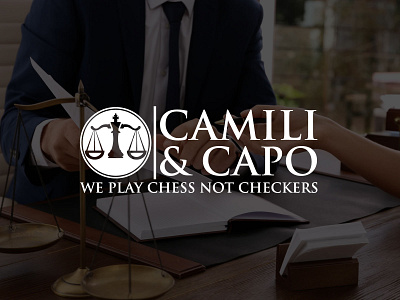 Chess Piece and Law Logo Design