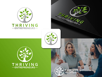 Thriving Entrepreneurs | Logo & Branding brand logo branding business logo coaching logo company logo health logo logo logo design logos logotype modern logo professional logo tree tree logo website logo