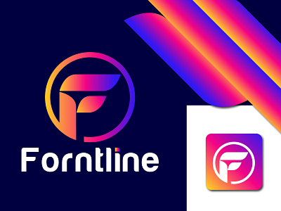 F abstract Letter logo design | Modern Logo