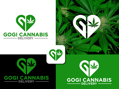 GOGI Cannabis Delivery branding brandlogo business logo cannabis creative logo design logo logo design logo designer logos marijuana minimalist logo modern logo weed