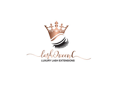 Luxury lash logo design by Akas Hossain on Dribbble